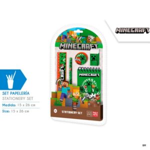 Minecraft Conjunto Papelaria ref.MC00038