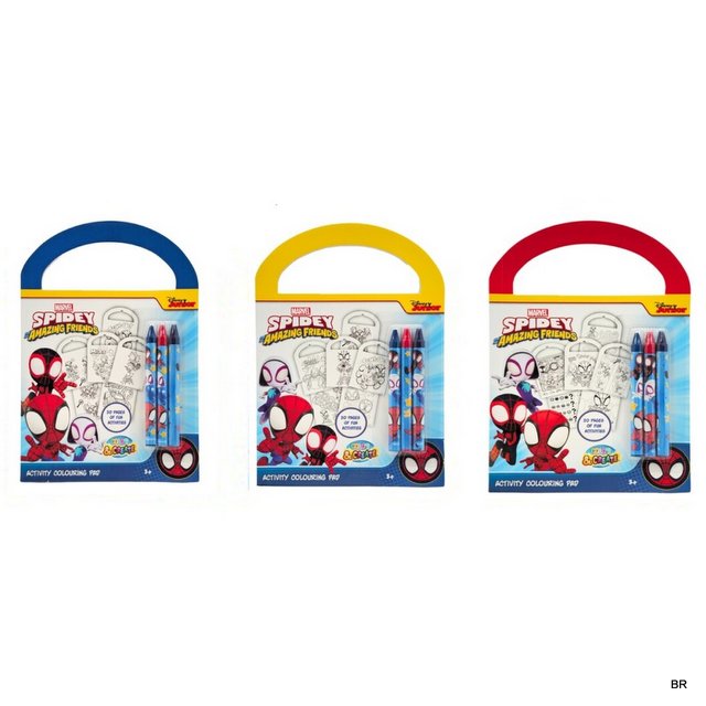 Pack de 3 Mini Set de Colorir Homem Aranha 14x13cms ref.SP252500