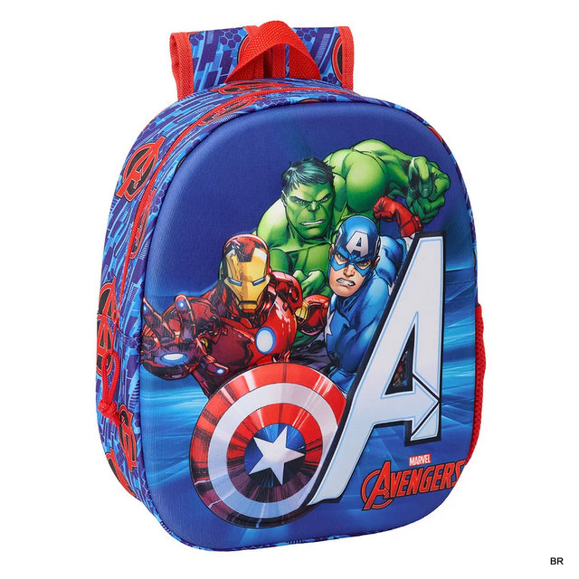 Mochila Avengers 3D-27x11x33cms ref.622567890