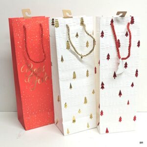 Pack de 6 Sacos Natal Garrafa 12x36x9ms ref.1028941