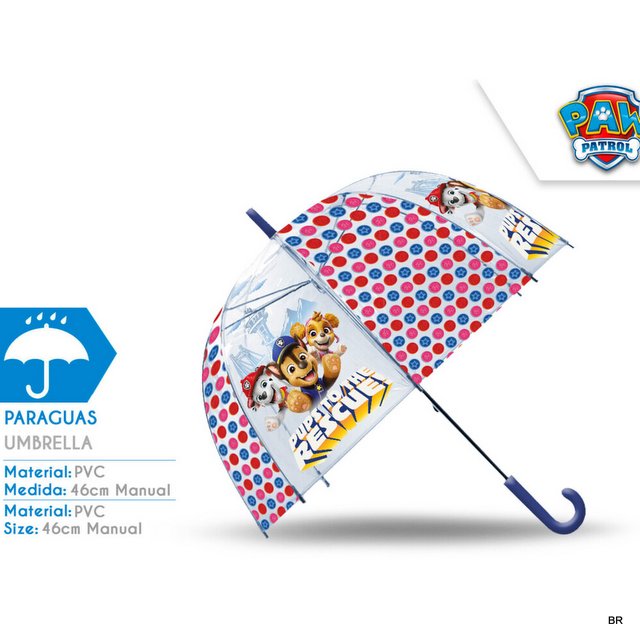 Pack de 2 Chapéus de Chuva Patrulha Pata 46cms ref. PW20001