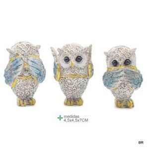 Pack de 3 Mochos Resina 7cms ref.MR78263