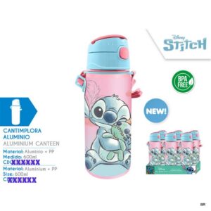 Cantil Stitch c/Palinha Alumínio 600ML Ref. ST00055