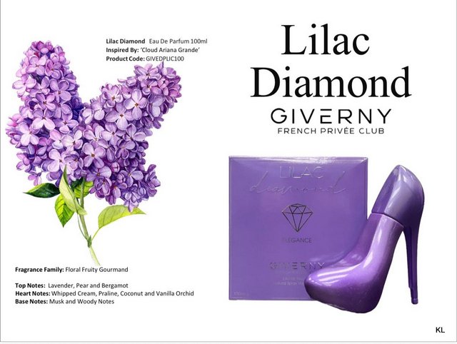 Perfume Sapato Lilac Diamond 100ml ref. Lilac100