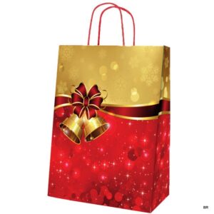 Pack de 12 Sacos Natal-Sinos- 24x12x31cms ref. 1025277
