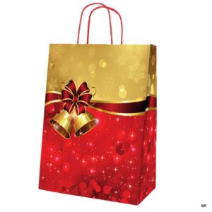 Pack de 12 Sacos Natal Sinos 32x12x41cms ref. 1025278