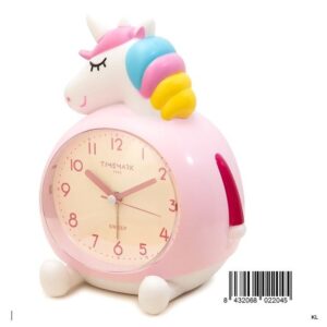 Relógio Despertador criança Unicornio 13x16x10cms ref.CL Unicorn