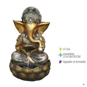 Fonte Resina Ganesh 21x18x35cms ref.FR76044
