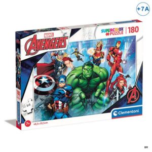 Puzzle Avengers 180peças + 7Anos 48,5x33,5cms ref.CE29778