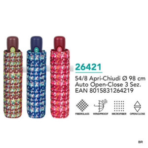 Pack de 3 Chápeus de Chuva Abre Fecha Auto ref. 26421