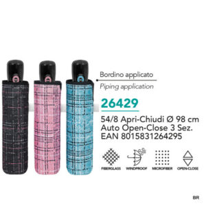 Pack de 3 Chápeus de Chuva Abre Fecha Auto ref. 26429