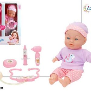 Brinquedo Conjunto Bebé c/Acessorios 32cms ref. 39181