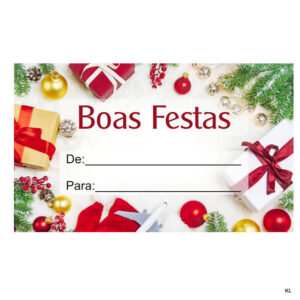 Rolo de 200 Etiquetas de Natal ref. 1020339/28