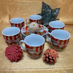 Conjunto 6 Chávenas de Café Natal ref.A27-11A