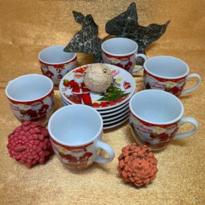 Conjunto 6 Chávenas de Café Natal ref.A27-11B