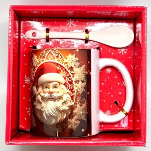 Caneca Natal c/Colher ref.A27-12B