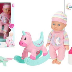 Brinquedo Boneco c/Cavalinho 35x24cms ref.39346