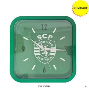 Relógio de Parede Sporting CP 25x25cms ref.SCP1283