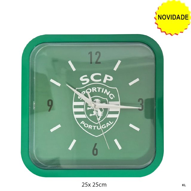 Relógio de Parede Sporting CP 25x25cms ref.SCP1283