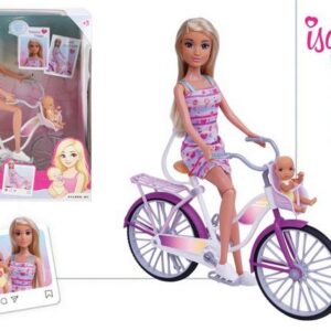 Brinquedo Boneca Isabella com Bicicleta 32x28cms ref.39415