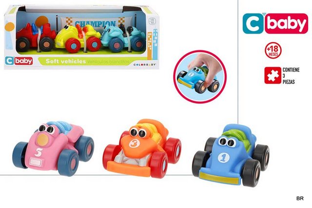 Brinquedo conjunto 3 Karts Soft ref.39577