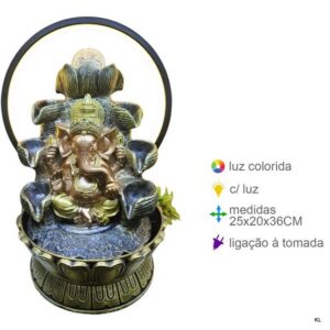 Fonte Resina Ganesh 25x20x36cms ref.FR78793