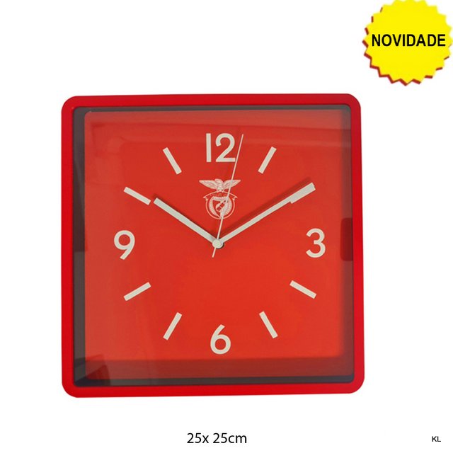 Relógio de Parede SL Benfica 25x25cms ref.SLB1276