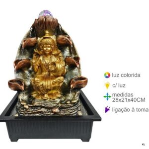 Fonte Resina Deusa Laxmi 28x21x40cms ref.FR78796