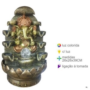 Fonte Resina Ganesh 26x26x39cms ref.FR78796
