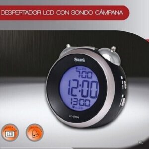 Despertador LED com Luz (som campainha) 10cms ref. LD9804