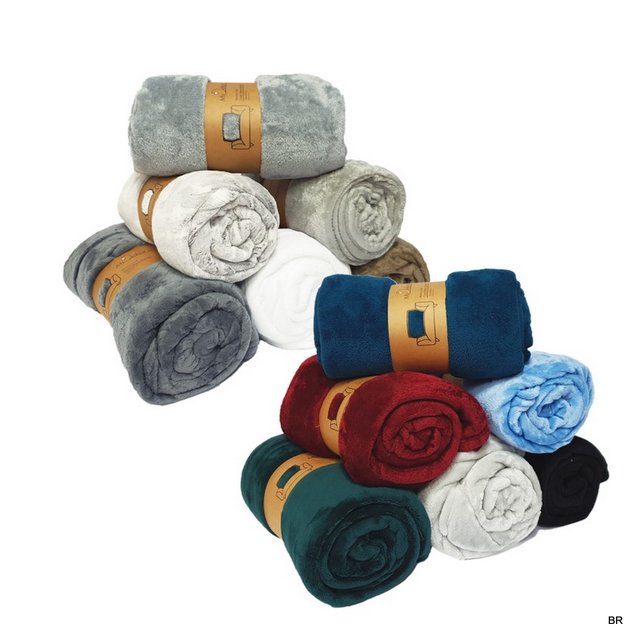 Pack de 2 Mantas Coral 150x200 ref. 21883 ( enviamos cores aleatório)