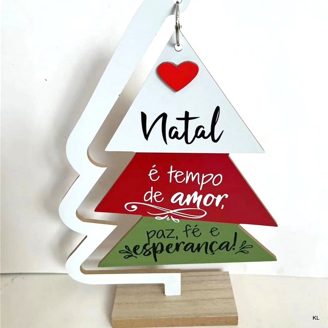 Placa de Mesa Natal MDF 19,5x29cms ref.BD78875