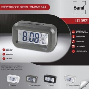 Despertador Led com Luz 5x9cms ref. LD9821
