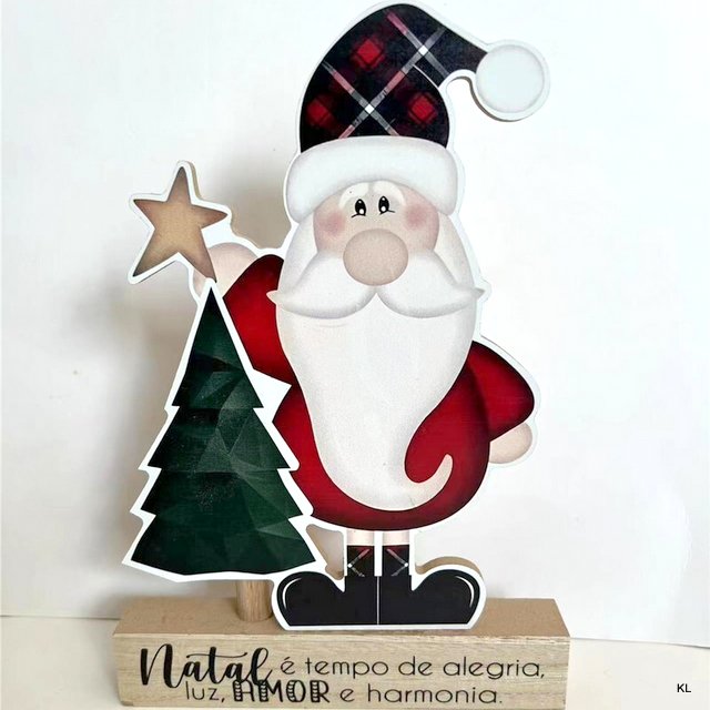Placa de Mesa Natal MDF 16x23cms ref.BD78877