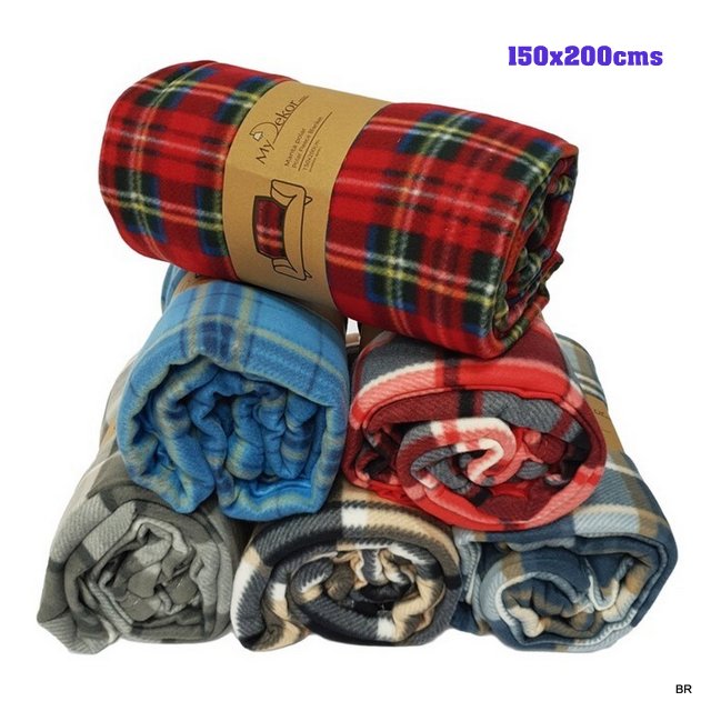 Manta Polar Xadrez 150x200cms ref. MT152099