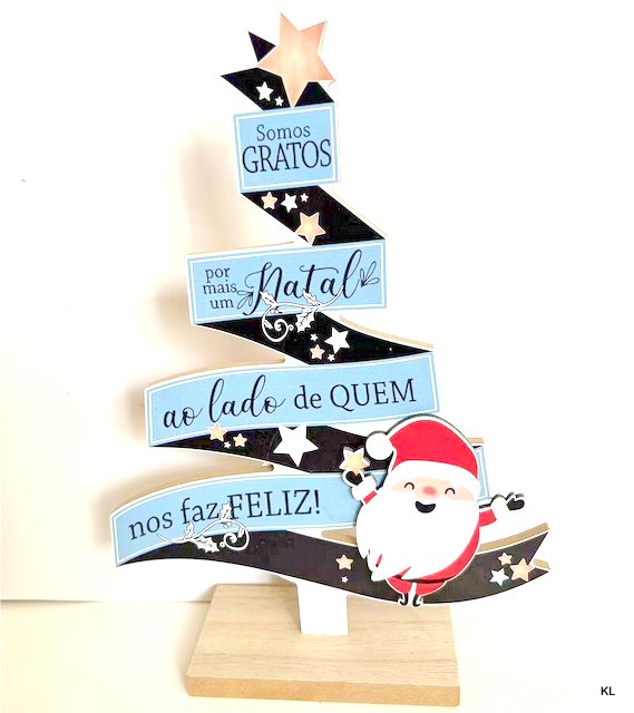 Placa de Mesa Natal MDF 16x23cms ref.BD78878