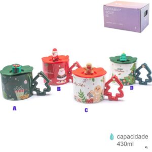 Caneca de Natal Cerâmica 430ML ref. CN78700