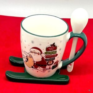 Caneca de Natal Ski c/Colher ref.NV220890VD