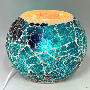 Candeeiro de Mesa Vidro 21x10x19cms ref.LA223410