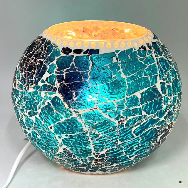 Candeeiro de Mesa Vidro 21x10x19cms ref.LA223410