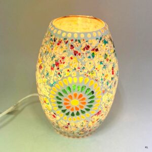 Candeeiro de Mesa Vidro 14x14x19cms ref.LA223415