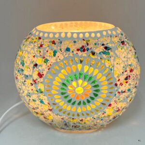 Candeeiro de Mesa Vidro 21x10x19cms ref.LA223416