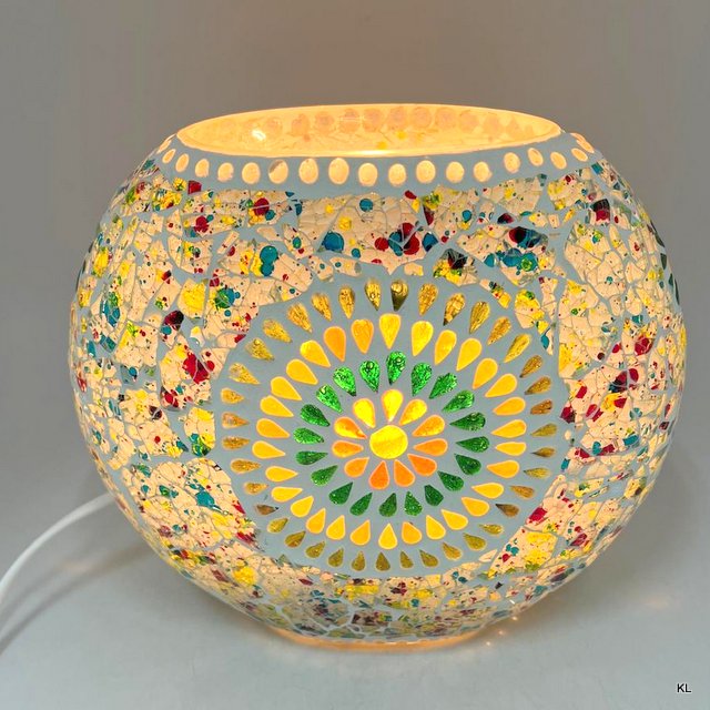 Candeeiro de Mesa Vidro 21x10x19cms ref.LA223416