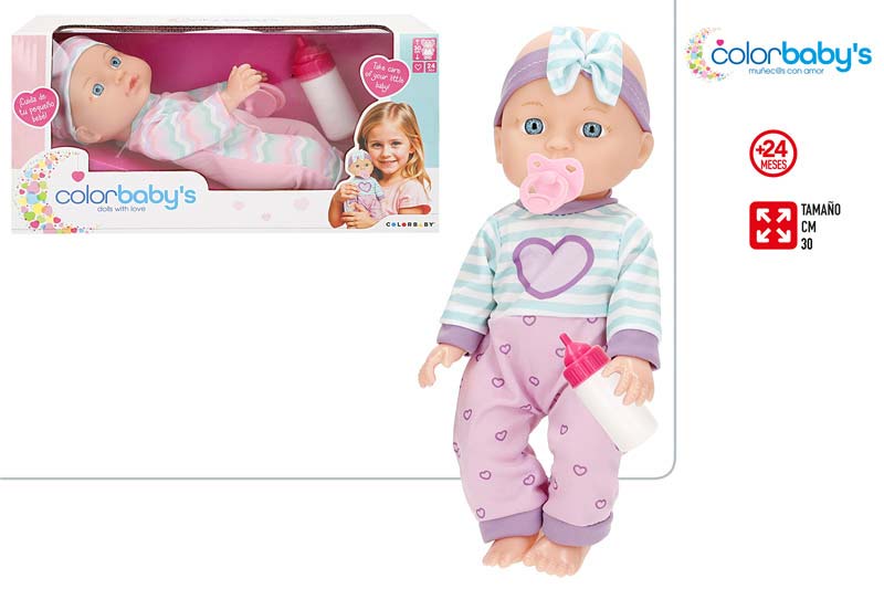 Brinquedo Bebé com acessorios 30cms ref. 39341