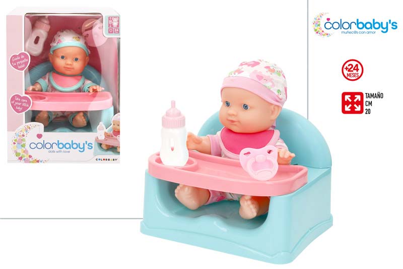 Brinquedo Bebé Cadeira Refeição 20cms ref. 39343