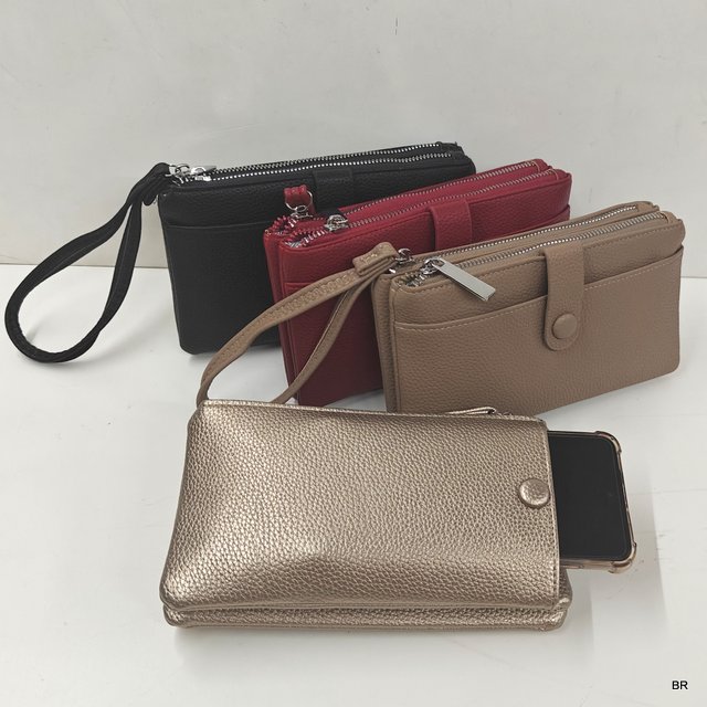 Carteira Bolsa 2 Fechos 11x19cms ref. 1003890 (802)