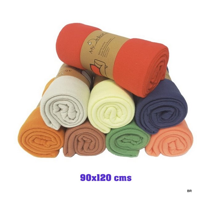 Pack de 3 Mantas Polar Lisa 90x120cms ref. MT81291