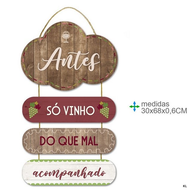 Placa de Parede MDF 30x68cms ref.BD78775