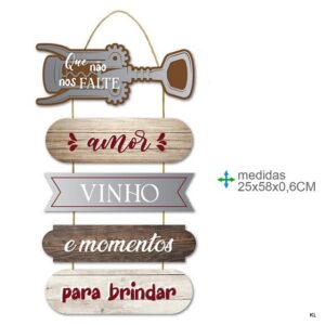 Placa de Parede MDF 25x58cms ref.BD78776