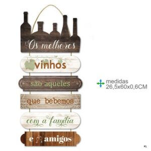 Placa de Parede MDF 26x60cms ref.BD78777